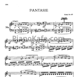 Ноты В. Моцарт - Фантазия до минор (№14a) К. 475 - предпросмотр