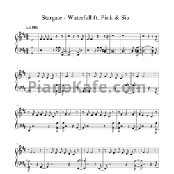 Ноты Stargate feat. Sia & Pink - Waterfall - предпросмотр