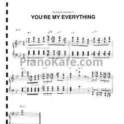 Ноты Red Garland - You're my everything (Piano solo) - предпросмотр