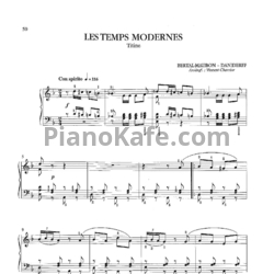 Ноты Charlie Chaplin - Les temps moderness (Titine) - предпросмотр