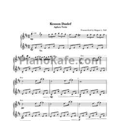 Ноты Aphex Twin - Kesson daslef - предпросмотр