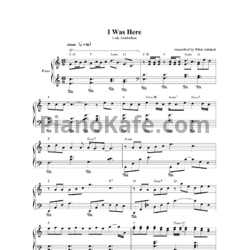 Ноты Lady Antebellum - I was here