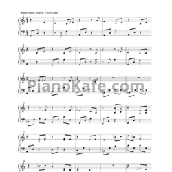 Ноты Nils Frahm - Somewhere nearby - предпросмотр