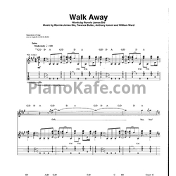 Ноты Black Sabbath - Walk away (Guitar tabs & Voice) - предпросмотр