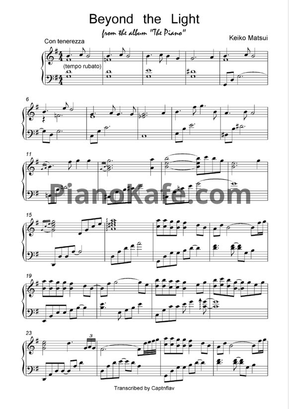 Ноты Keiko Matsui - Beyond the light - PianoKafe.com