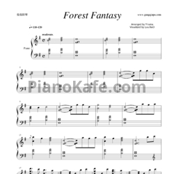 Ноты Yiruma - Forest fantasy - предпросмотр