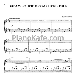 Ноты David Lanz - Dream of the forgotten child - предпросмотр