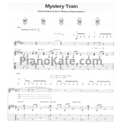 Ноты Elvis Presley - Mystery train (Voice & Guitar Tabs) - предпросмотр