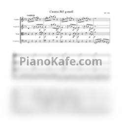 Ноты И. Бах - Сюита №5 g-moll (Партитура и оркестровые голоса) - предпросмотр