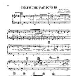 Ноты Marvin Gaye - That's the way love is (Piano solo)