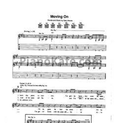 Ноты Gary Moore - Moving on (Guitar tabs)