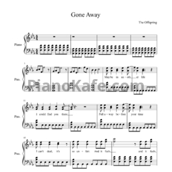 Ноты The Offspring - Gone away - предпросмотр