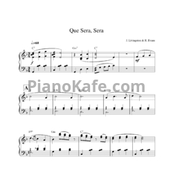 Ноты Jay Livingston & Ray Evans - Que sera, sera (version 2) - предпросмотр