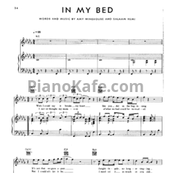 Ноты Amy Winehouse - In my bed - предпросмотр