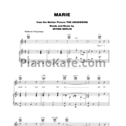 Ноты Irving Berlin - Marie - предпросмотр