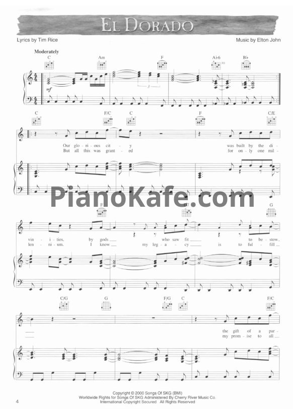 Ноты Hans Zimmer - The Road to El Dorado - PianoKafe.com