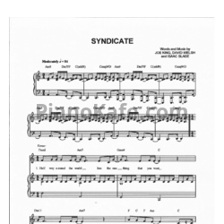 Ноты The Fray - Syndicate - предпросмотр