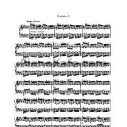 Ноты И. Бах - Прелюдия 2 c-moll - предпросмотр