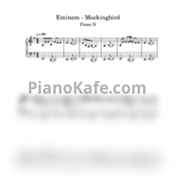 Ноты Eminem - Mockingbird (Piano N cover) - предпросмотр