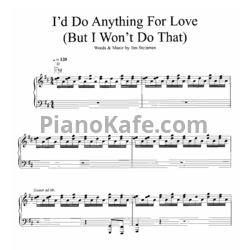 Ноты Meat Loaf - I'd do anything for love