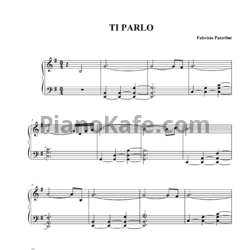 Ноты Fabrizio Paterlini - Ti parlo - предпросмотр