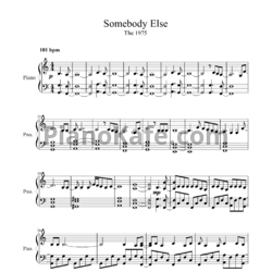 Ноты The 1975 - Somebody else