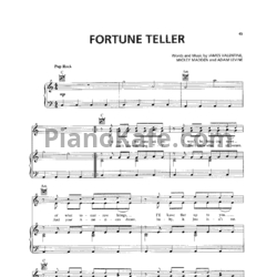 Ноты Maroon 5 - Fortune teller - предпросмотр