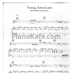 Ноты David Bowie - Young Americans - предпросмотр