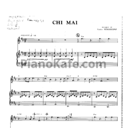 Ноты Ennio Morricone - Chi mai (для скрипки и фортепиано) - предпросмотр