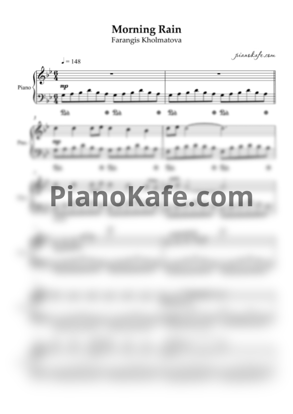 Ноты Farangis Kholmatova - Morning rain - PianoKafe.com