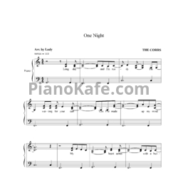 Ноты The Corrs - One night - предпросмотр