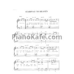 Ноты Led Zeppelin - Stairway to heaven - предпросмотр