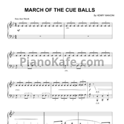 Ноты Henry Mancini - March of the cue balls - предпросмотр