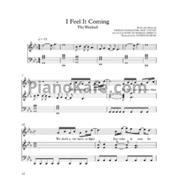 Ноты The Weeknd feat. Daft Punk - I feel it coming - предпросмотр