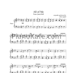 Ноты John Legend - All of Me (Версия 2) - предпросмотр
