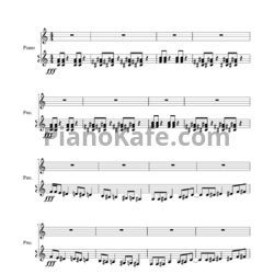 Ноты Lady Gaga - Aura - предпросмотр