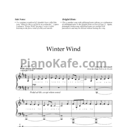 Ноты Jon Schmidt - Winter wind - предпросмотр