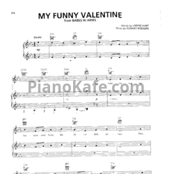 Ноты Frank Sinatra - My funny Valentine (Версия 2) - предпросмотр