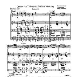 Ноты Queen - A tribute to Freddie Mercury (Arrangement by Norbert Studnitzky) - предпросмотр