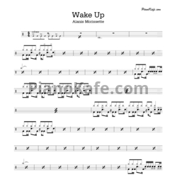 Ноты Alanis Morissette - Wake up - предпросмотр