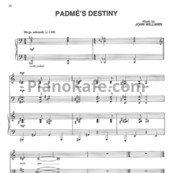 Ноты John Williams - Padme's destiny - предпросмотр