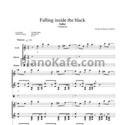 Ноты Skillet - Falling inside the black - предпросмотр