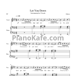 Ноты NF - Let you down