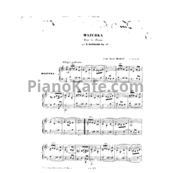 Ноты Peter Cavallo - Mazurka, Op. 47 - предпросмотр