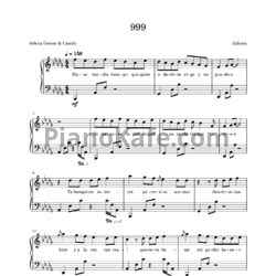 Ноты Selena Gomez & Camil - 999 - предпросмотр