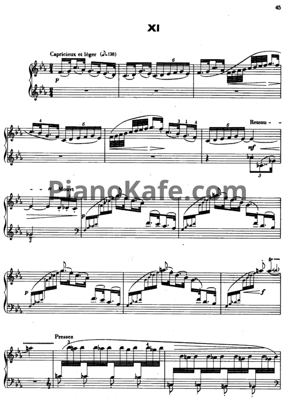 Ноты Claude Debussy - Танец Пека - PianoKafe.com