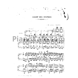 Ноты Peter Cavallo - Galop des Sylphes, Op. 57 - предпросмотр
