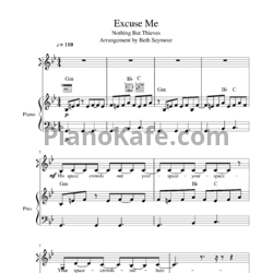 Ноты Nothing But Thieves - Excuse me (2)