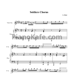 Ноты Жорж Бизе - Хор солдат - предпросмотр