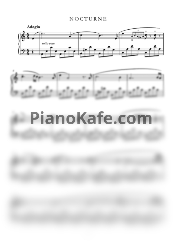 Ноты Игорь Старков - Nocturne - PianoKafe.com